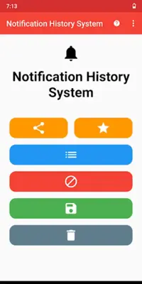 Notification History System android App screenshot 7